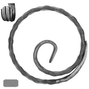 kruh (ø 120mm), 12x6mm, zdobený, široké rozkutie - slide 0