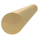drevený profil guľatý (ø 42mm /L:2000mm), materiál: dub, brúsený povrch bez náteru, balenie: PVC fólia