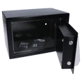 Nábytkový elektronický trezor (310x200x200mm), hrúbka: dverí 3mm, telo 1mm, vnútorné rozmery 305x140x195mm, farba: čierna - slide 2