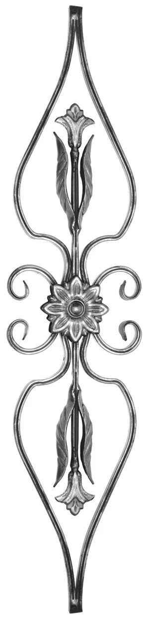 Kovářský ornament 185x800mm, profil 16x8mm - slide 0