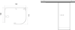 Pohon pro automatické dveře dvojkřídlo L=7m 2+2 max 160kg - slide 1