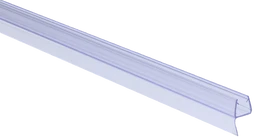plastové tesnenie na sklo 8mm, medzi sklenené dvere a stenu alebo podlahu, 2200mm