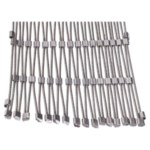 Lanková sieť, 0.8mx5m, oko 60x104mm, t-2mm, nerez AISI316 - slide 1