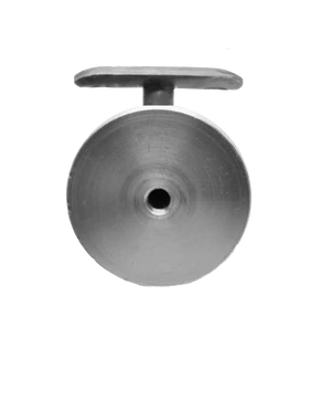 Držák madla na stěnu (pevný, na trubku ø 42,4 mm), odsazení 75 mm, ocel bez povrchové úpravy - slide 1