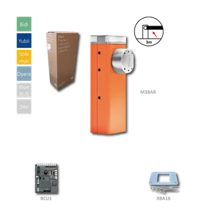 M3BAR automatická závora do 3m prejazdu (24V, 150W, 100Nm) riadiaca jednotka BCU1, 1x montážna doska XBA16, bez ramena - slide 0