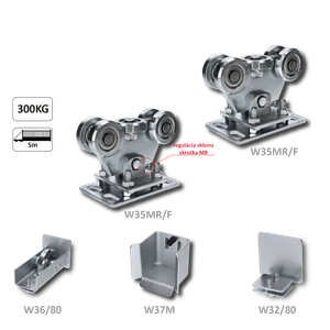 set bez profilu pre samonosný systém, (2x W35MR/F, 1x W32/80, 1x W36/80, 1x W37M) - slide 1