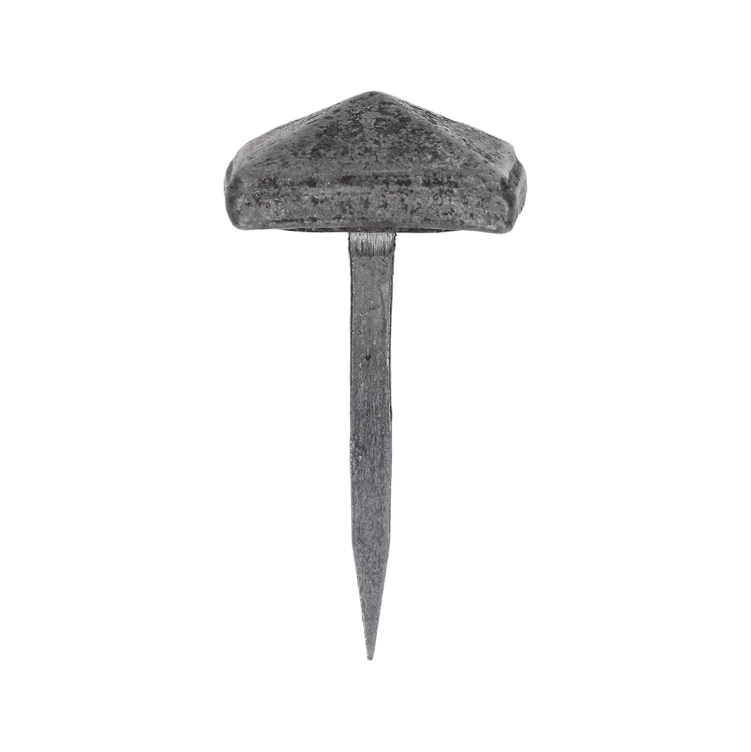 Ozdobný kovaný čtvercový hřebík, hlavička 19x19x8mm, hrot 3x2x23mm, bez povrchovej úpravy