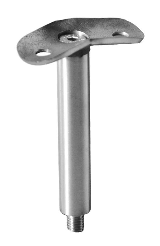 držiak madla (45° uhol) na trubku ø 42.4mm (78mm /závit M8), brúsená nerez K320 /AISI304