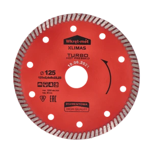 Turbo diamantový kotúč lisovaný za tepla 125 x 2,3 x 22 mm - slide 0