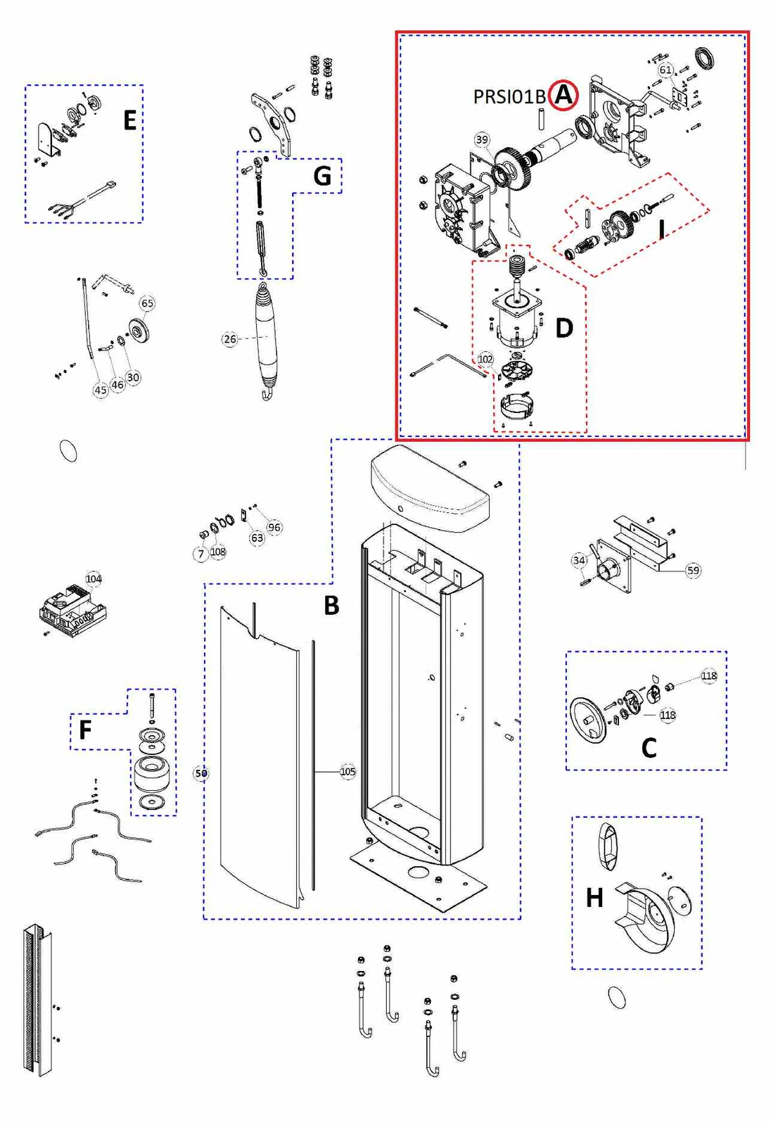 PRSI01B motor s převodovkou pro SIGNO6