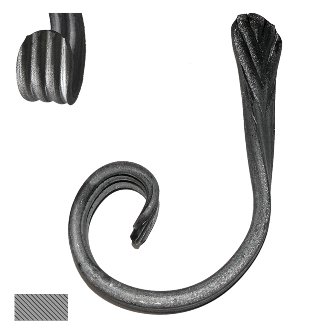 Prvek 12 x 6 mm, 120 x 60 mm, široké rozkování, hladký