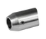 Držák tyče ø 12 mm koncový na naražení na trubku ø 42,4 mm (33x22 mm), broušená nerez K320 / AISI304