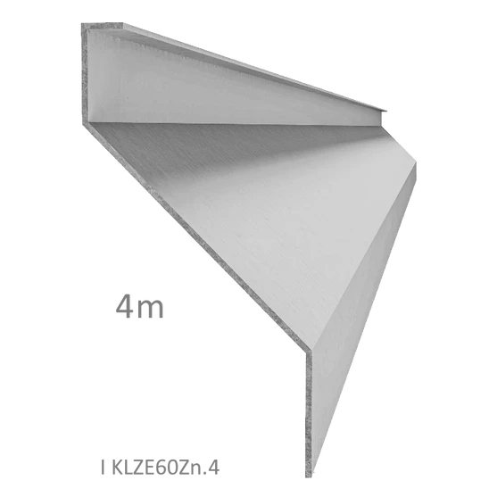 Z-profil-lamela L-4000mm, 23x75x30x1,5mm s vyztuženou hranou 10mm, zinkovaný plech, použití pro plotovou výplň v kombinaci s KU60Zn a profilem 60mm, cena za 4m kus