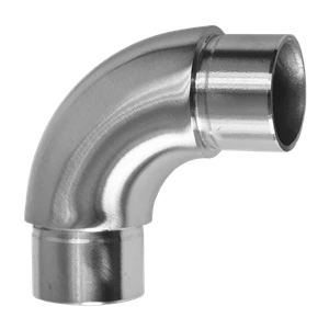 Spojka oblouková 90° na trubku ø33.7mm, brus AISI304 - slide 0