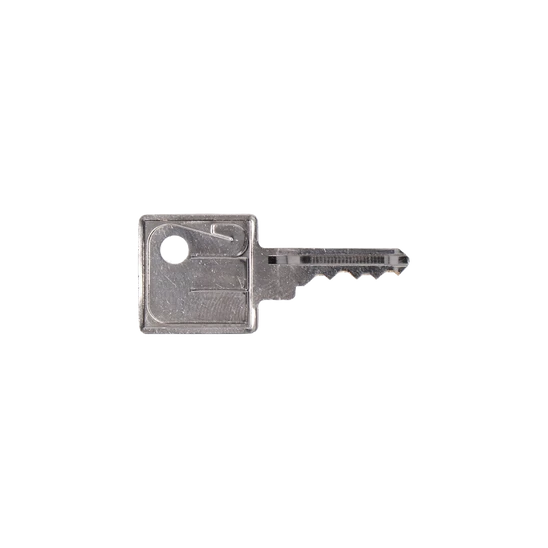 kľúč zámku značky KEY č.121 vybrusený, pre pohony aj klučové spínače