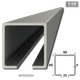 C profil 60x60x4mm pozinkovaný, dĺžka 1m