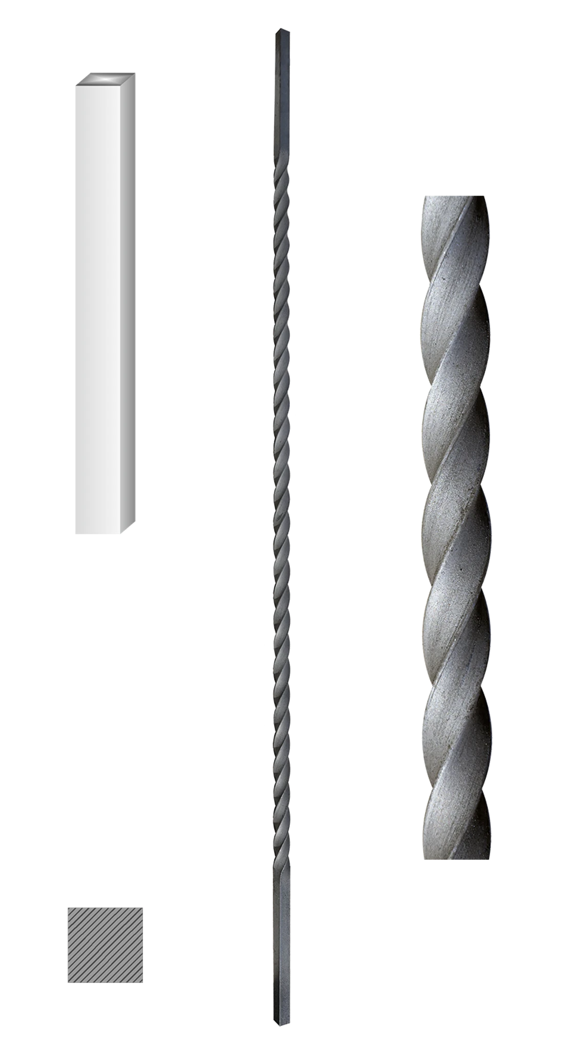 Tyč 12x12mm, H-1000mm