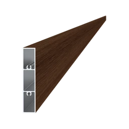 Profil 80x16mm, práškový lak se strukturou, OŘECH, L-6000mm