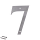Číslo domové 7, (127x1.5mm), s dierami, brúsená nerez K320 / AISI 304