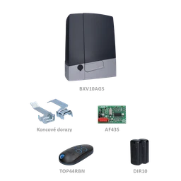 CAME BXV 10 SAFE ATOMO sada pre posuvnú bránu do 1000kg, 1x BXV10AGS (24V, 400W, 1000N) 1x ZN7, 1x AF43S, 1x TOP44RBN, 1 pár DIR10