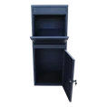 Box na balíky (410x385x1020mm) s prepadovou lištou na ochranu balíkov, hrúbka 0.8mm), max. veľkosť balíka: 320x300x260mm, farba: RAL 7016 (antracit) - slide 1