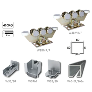 Samonos do 450 kg/5,5 m, dierovaný profil 80 × 80 × 5 mm, Zn - slide 0