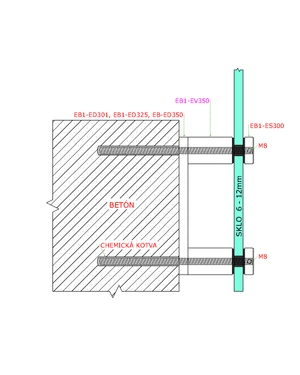 Prechod na vymedzenie vzdialenosti, ø 30mm /ø 8mm /L: 50mm, brúsená nerez K320 /AISI304, bal: 1ks - slide 2