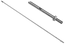 Táhlo pro kotvení skleneného přístřešku (ø 10mm, L:1250mm, závit:M10, L10), broušená nerez K320 /AISI304
