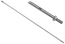 tiahlo pre kotvenie skleneného prístrešku (ø 10mm, L:1250mm, závit:M10, L10), brúsená nerez K320 /AISI304