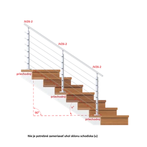 Nerezový sloup, vrchní kotvení, 6řadový M6 - slide 2