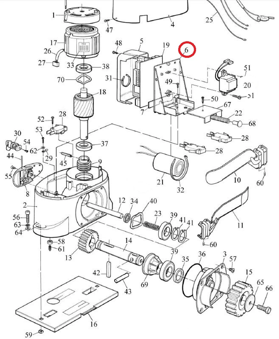 PPD1184R01.4540 držák elektroniky pro ROBO/ THOR