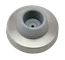Nerezový doraz dverí s gumou ø57mm, brúsená nerez AISI304