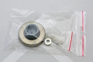 Nerezový doraz dverí s gumou ø57mm, brúsená nerez AISI304 - slide 1