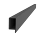 uzavretý profil L 70x34x55x2mm, čierny S235, hladký L=3000mm, cena za 1ks(3m), čierny bez povrchovej úpravy, predaj len v 3 a 6m dĺžkach