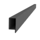 uzavretý profil L 70x34x55x2mm, čierny S235, hladký L=3000mm, cena za 1ks(3m), čierny bez povrchovej úpravy, predaj len v 3 a 6m dĺžkach