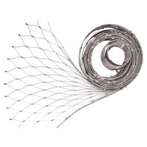 Nerezová lanková sieť, 0,8m x 10m (šxd), oko 60x104 mm, hrúbka lanka 2mm, AISI316 (V nerozloženom stave má sieť 11,92m) - slide 2
