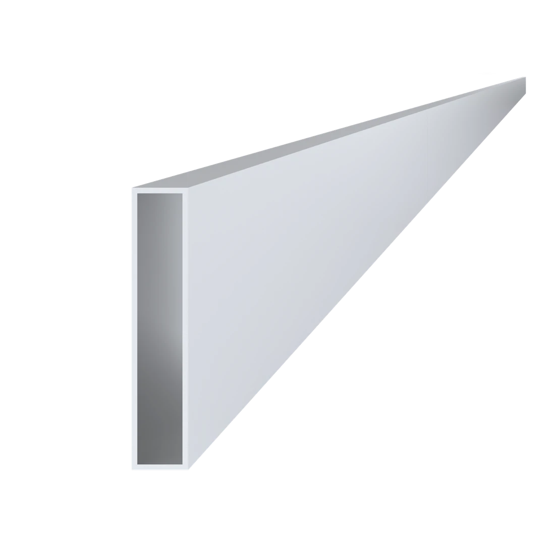 Jekl 100x20x2mm, L-6000mm, hliník bez povrchové úpravy