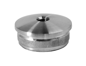 Spodek držáku madla (závit M8) na trubku ø 42,4 mm, broušená nerez K320 / AISI304 - slide 0