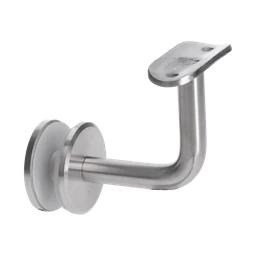 Držák madla ø42.4mm pevný, sklo 6-21,52 mm, broušená AISI304