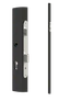 Profil 50x30x1,5mm H-2000mm so zámkom bez zapustenia, vhodný pre rám bránky, bez povrchovej úpravy, zámok nemá prelisovaný profil pre zapustenie