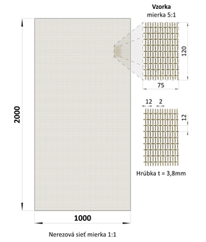 Dekorativní síť, materiál nerez AISI 316 - pouze na objednávku - slide 1