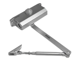 Hydraulický zatvárač, max dvere 900mm a 60kg, Al, šedý