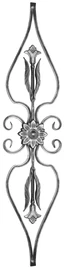 Kovářský ornament 185x800mm, profil 16x8mm