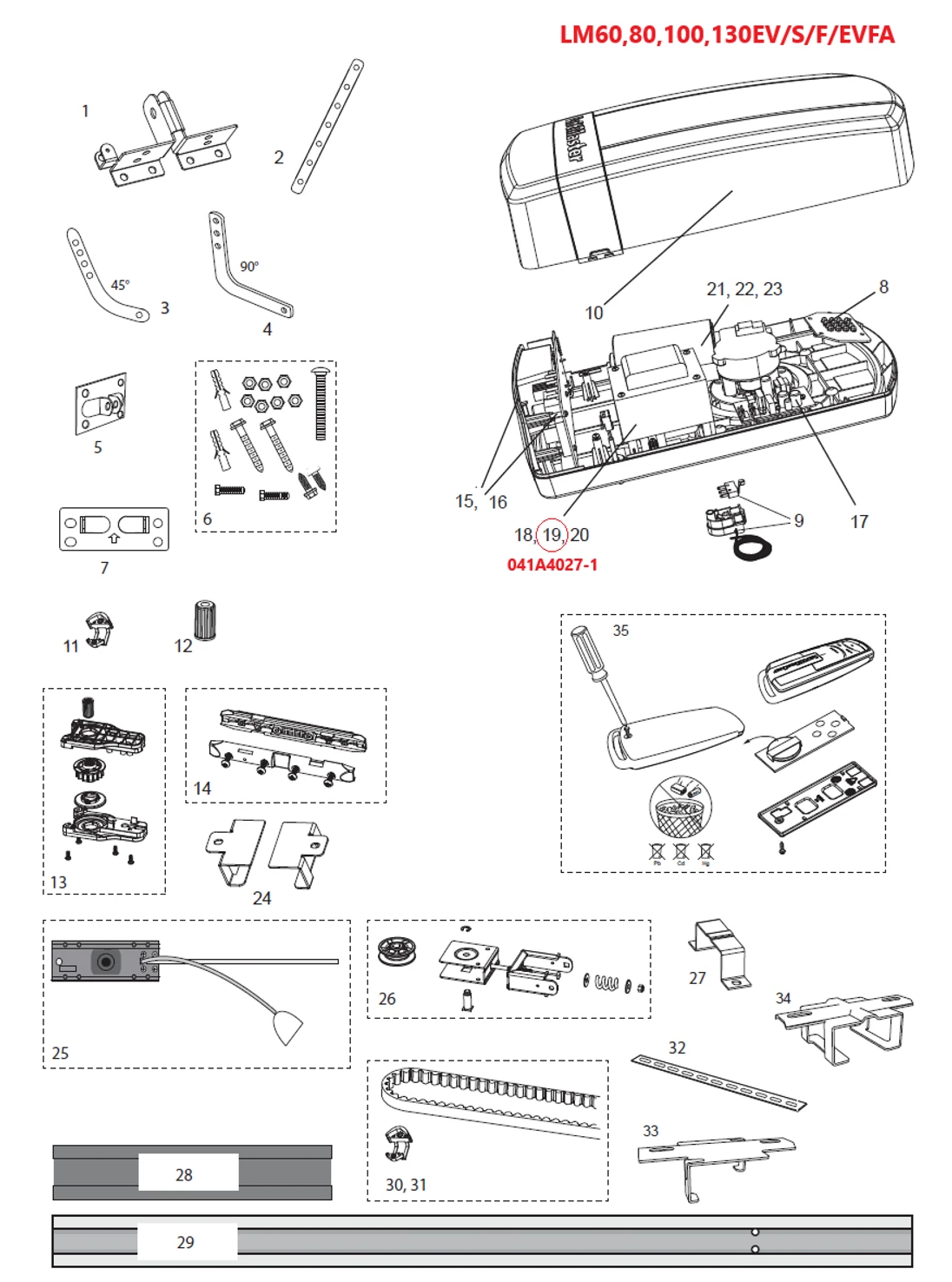 041A4027-1 transformátor pre LM100EV/S/F, 130EV/S/F