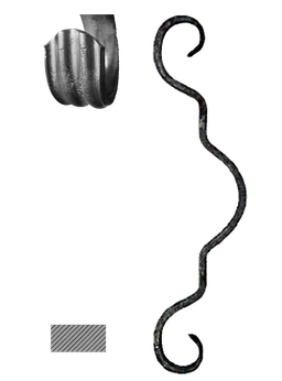 Prvek 14 x 6 mm, 270 x 70 mm