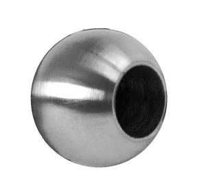 Koule koncová ø 20 mm na trubku ø 12 mm, otvor ø 12,2 mm, broušená nerez K320 /AISI304 - slide 0