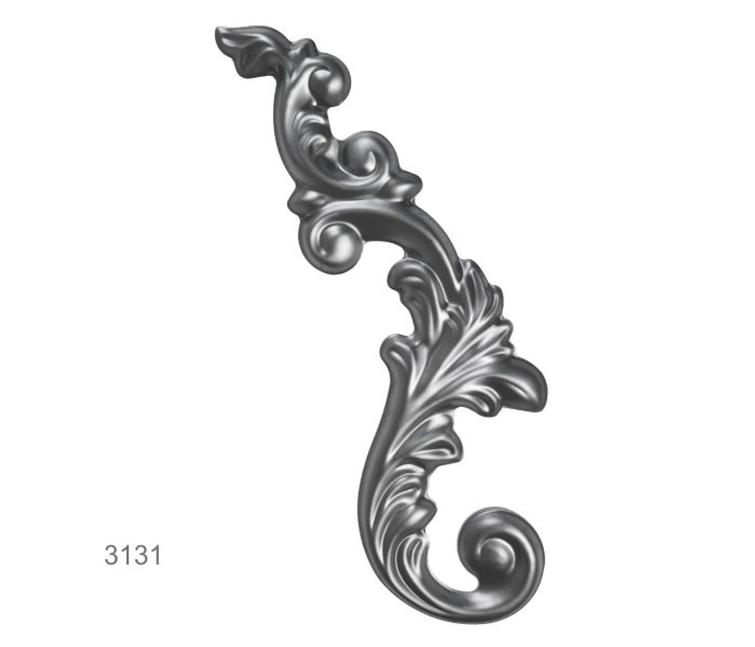 Ornament plechový 400x130 mm, 1mm pravý