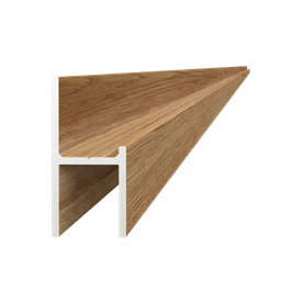 UT profil 20,5 x 44 x 6000 mm, hliník štruktúra BUK