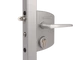 LOCINOX® Zámkový set LAKQ U2 pre profil 30 až 50 mm (kazeta, zámok, hliníkové kľučky, cylindrická vložka), voliteľná farba RAL