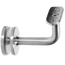 Držák madla pevný na trubku ø 42.4mm, s uchycením na sklo 6-21,52mm, broušená nerez K320 /AISI304